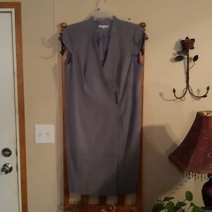 Sandra Darren grey dress sz 14w